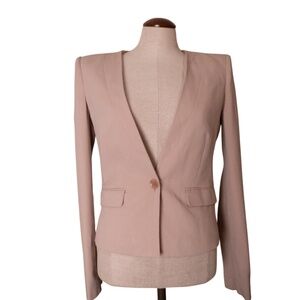 BCBGMaxAzria beige stretch jacket/blazer